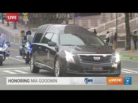 Motorcade escorts fallen Charlotte officer Mia Goodwin to funeral