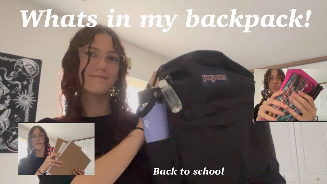 Whats in my back pack BACK TO SCHOOL! - YouTube