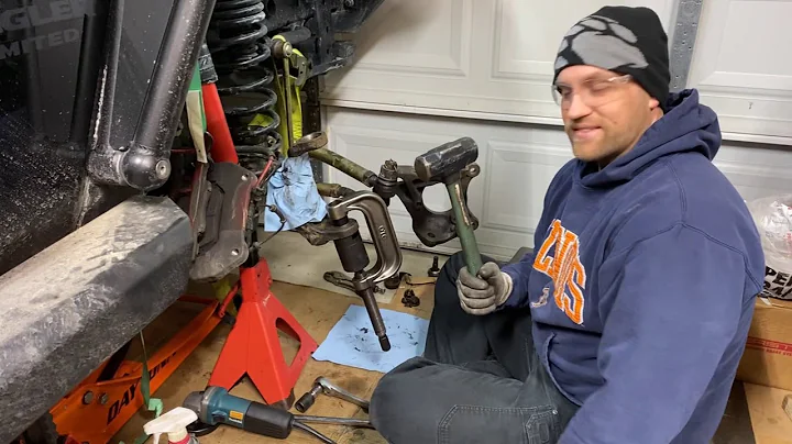 How to remove lower ball joint on Jeep Wrangler