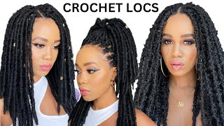 How To : CROCHET FAUX & BUTTERFLY LOCS   /NO WRAPPING  / NO RUBBER BANDS /Protective Style /Tupo1
