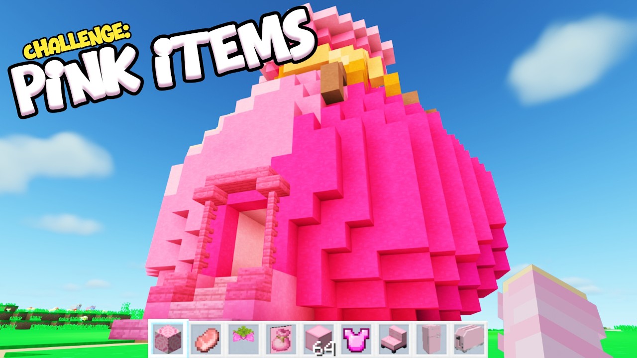 Pink Code Minecraft Every Room is a Different PINK ITEM in Minecraft! - YouTube