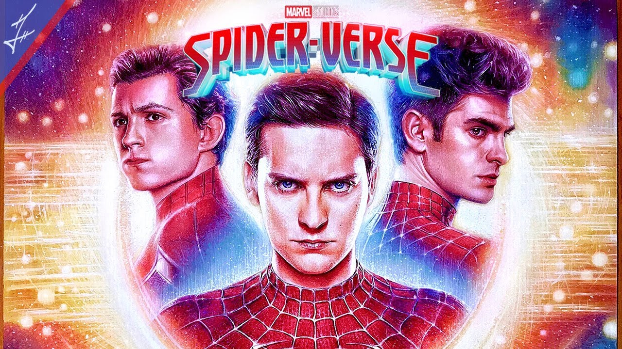 Drawing Spiderman No Way Home Poster (FINAL) Timelapse | Tobey Maguire, Andrew Garfield, Tom Holland