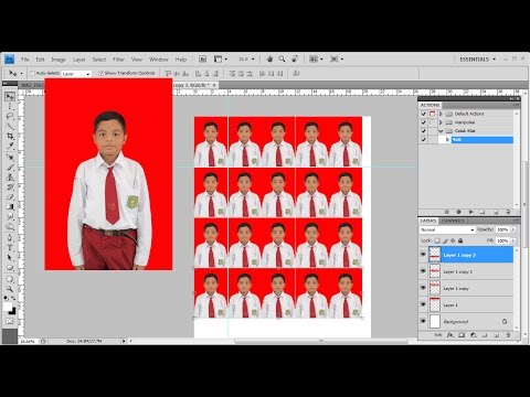 Cara Mudah Cetak Pas Foto Dengan Photoshop