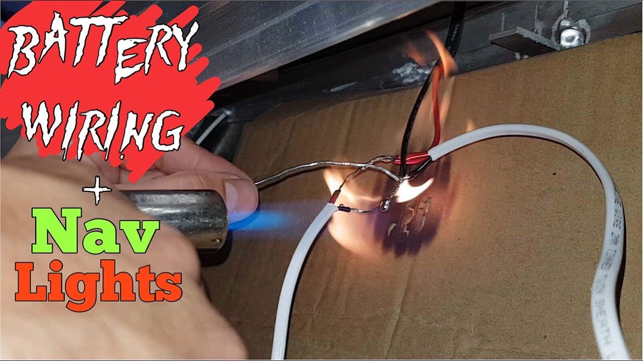 tinny mods - diy battery wiring and navigation lights