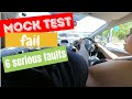 6 SERIOUS FAULTS MOCK TEST UK: Learner fails // Forward bay park // Roundabouts //