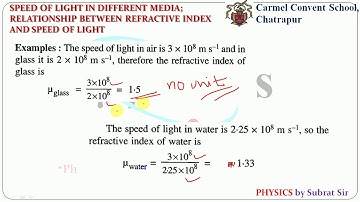 Ch 4 REFRACTION OF LIGHT AT PLANE SURFACES PART 2 ICSE PHYSICS CLASS X