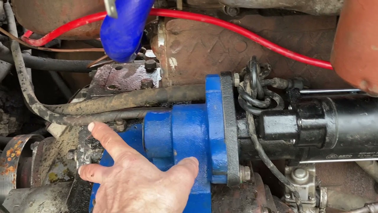 Переделка двигателя А-41 на стартер на ДТ-75 - YouTube