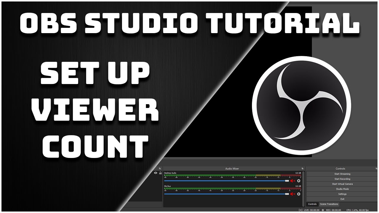 How To Set Up The Viewer Count Widget - OBS Studio Tutorial 