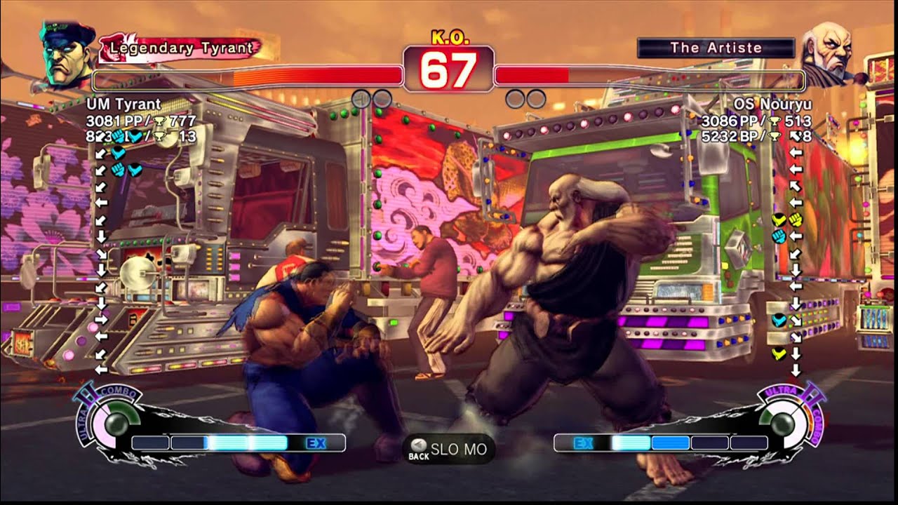 USFIV~ M.Bison (UM Tyrant) vs.  Gouken (OS Nouryu) HD