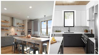 75 Mid-sized Kitchen With Gray Cabinets Design Ideas You'll Love 🔴
