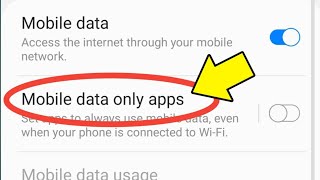 Samsung | Mobile Data Only Apps - What Is This And How To Use In Samsung A50/F62/M30/F42 screenshot 3