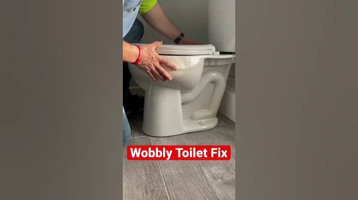 How to fix a wobbly toilet! #diy #shorts #youtubeshorts