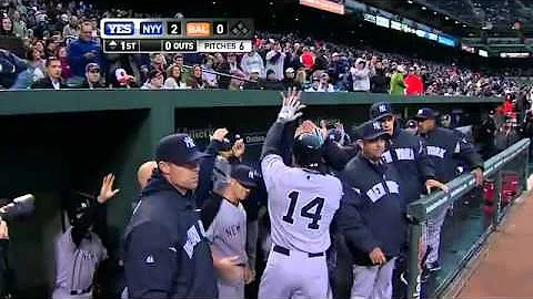 2012/04/11 Granderson's two-run jack