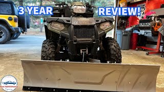 3 year update! Kolpin Switchblade 60” plow on my Polaris Sportsman 570 EFI