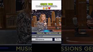 Celine Dion Impersonates Rihanna 😂🔥 | Jimmy Fallon #shorts