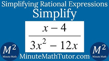Simplify (x-4)/(3x^2-12x)