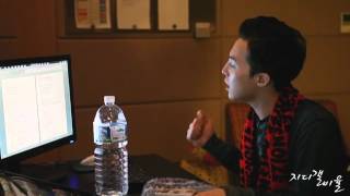 GD and Daesung recording Love Dust - BIGBANG Alive making Collection