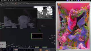 Live feed - Kinect Particles v4: motion-gated GPU particles — TouchDesigner POPs (open source soon)