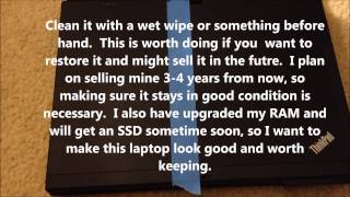 How to restore a laptop's plastic exterior