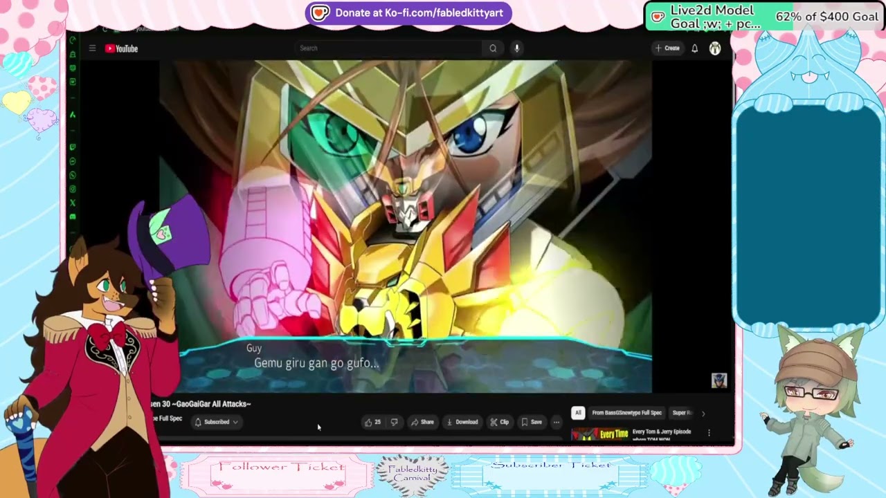 FurryVtuber reacts to Super Robot Taisen 30 ~GaoGaiGar All Attacks~