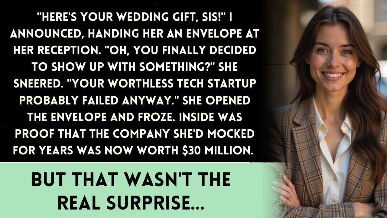 My Sister's Wedding Gift Was A $30 Million Company I Built. She Had No Idea What Was Coming.