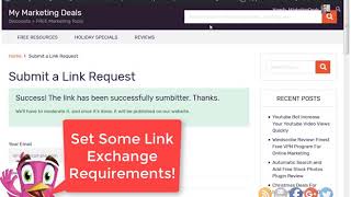 WordPress - Automatic link exchange