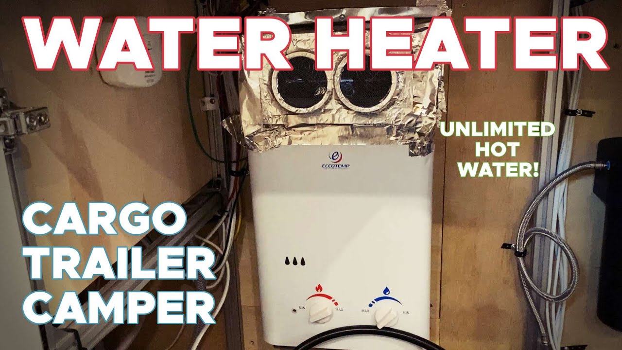 Cargo Trailer Water Heater - INSTANT HOT WATER - YouTube