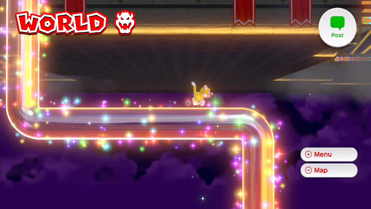 Super Mario 3D World   Out of Bounds on Map Glitch