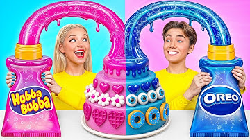 Pink VS Blue Cake Decorating Challenge | Funny Food War by Multi DO Challenge