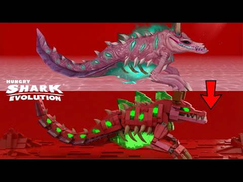 ALL DEMON SHARK TURN INTO LEGO - Hungry Shark Evolution