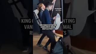 King Charles Iii Painting Vandalized By Animal Rights Activists