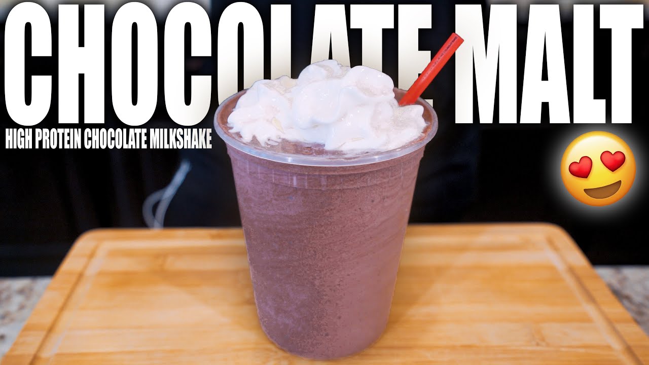 ANABOLIC CHOCOLATE MALT High Protein Chocolate Milkshake Recipe Low
