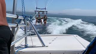 Parasailing over Dana point harbor amazing view