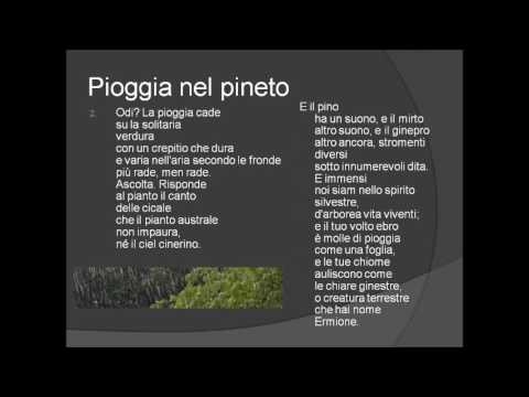 La Pioggia Nel Pineto Paragoni