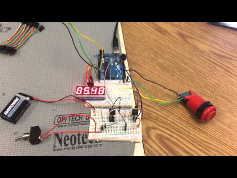 Arduino Model Rocket Launcher Breadboard Test