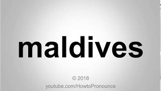 Thumbnail How to Pronounce maldives