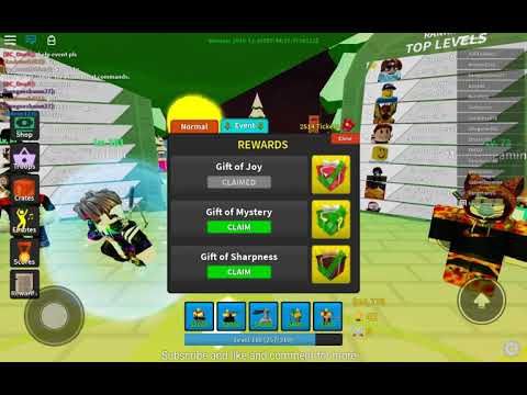 Opening The Gift Of Sharpness In Tower Defense Simulator Roblox Youtube - how to win christmas event tower defense simulator roblox