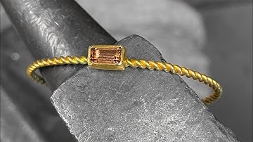 How to Solder a Bezel Setting on a Twisted Wire Cuff Bracelet  2