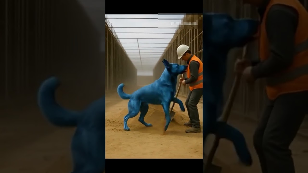 INCROYABLE ! Un chien héroïque sauve un ouvrier d’une explosion sur un chantier !”