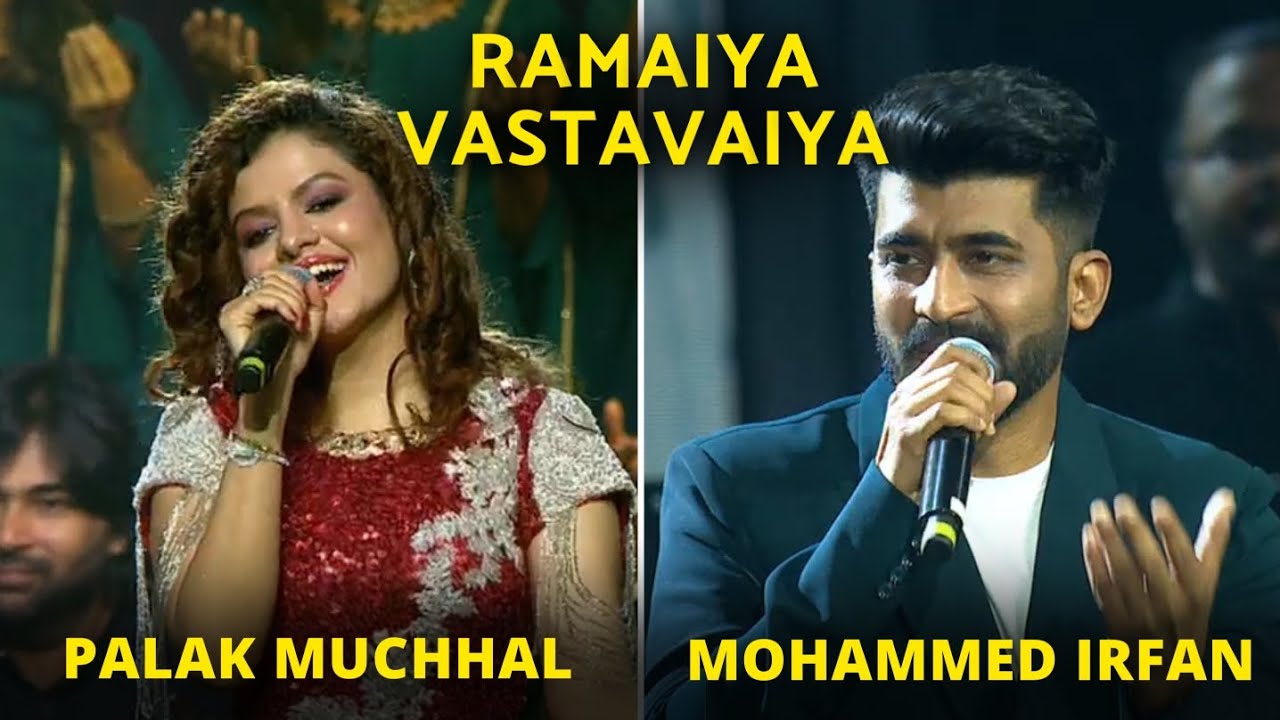 Ramaiya Vastavaiya - Palak Muchhal & Mohammed Irfan Live Performance Zee Cine Awards 2025