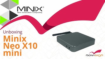 Unboxing Minix Neo X10 mini digital signage media player
