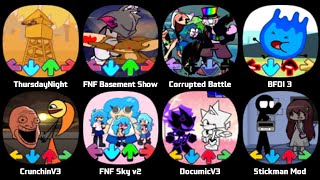 FNF Bowser Freeplay, FNF Basement Show, FNF Corrupted Battle, FNF Yoylecake Central, FNF Sky V2