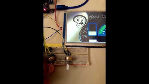 Analog signal test with Nextion LCD and Atmega328P (Arduino board)