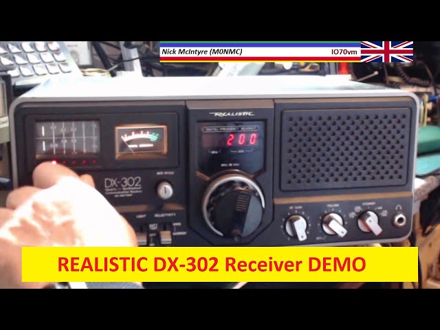 Realistic DX-302 Communications Receiver Demo - YouTube