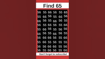 🔍 Test Your Observation Skills With This Fast Number Game #short