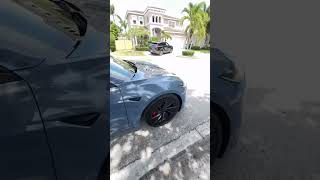 The First 2026 Model 3 Performance Frost Blue in Miami. Let’s GO!!!!