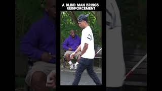 Blind Man Staring at People and Trying to Start a Fight. #prank  #goofy