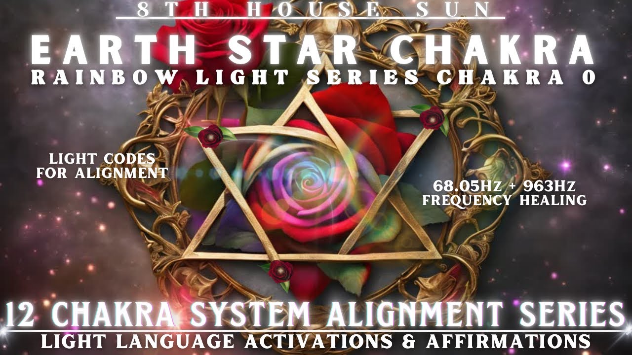 EARTH STAR Chakra Light Language Activation |🌈12 Chakra System Rainbow ...