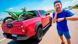 Fiz Minha Primeira Viagem Pro Motocross Com A Nossa Hilux Nova