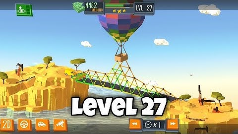 BUILD A BRIDGE LEVEL 27 (3 STAR)